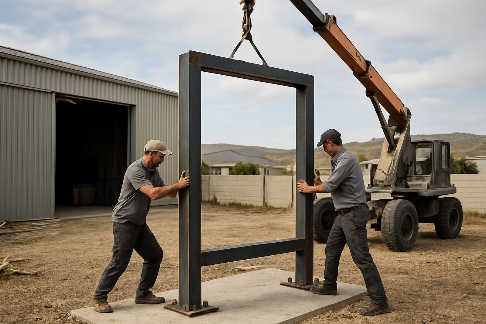 Steel Frame Erection